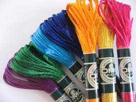 New Satin floss from DMC - An exceptional sheen, vibrant colors and soft touch